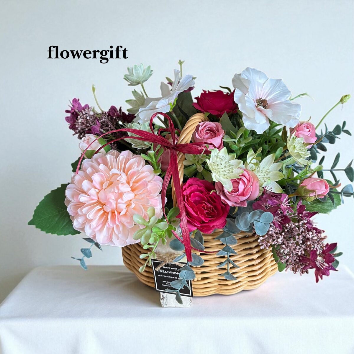 フラワーバスケット(ピンク系) - 画像 (5)