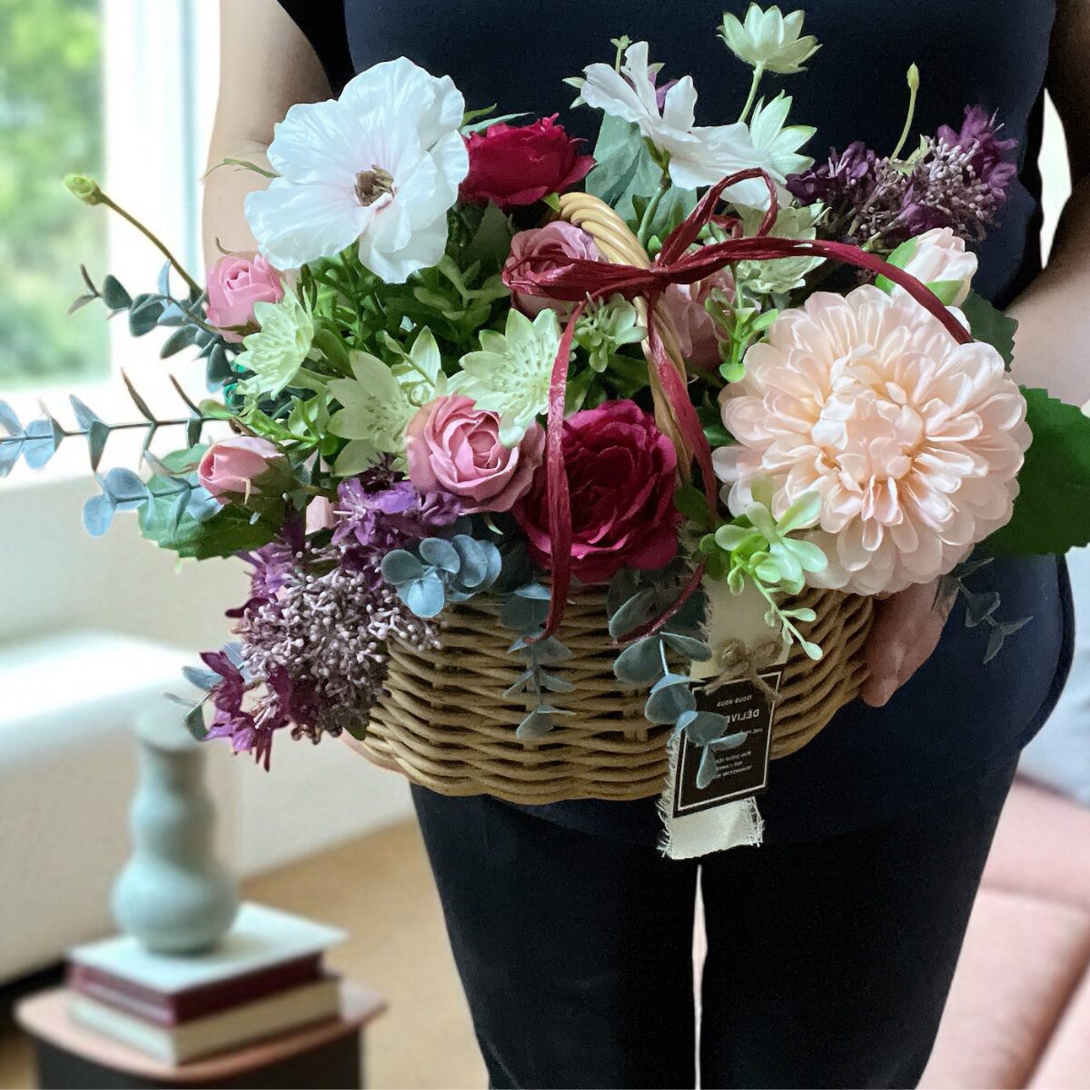 フラワーバスケット(ピンク系) - 画像 (6)
