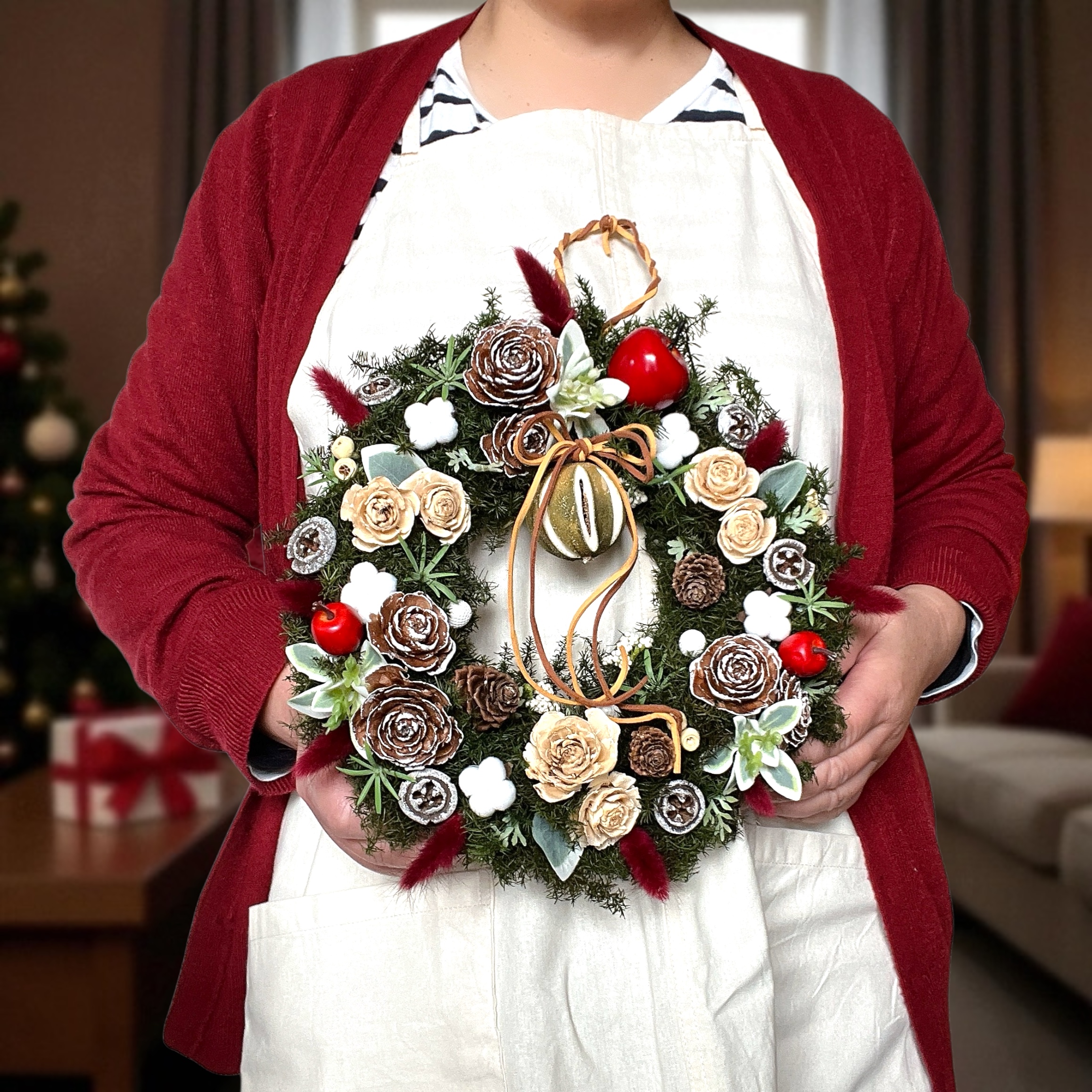 森のリース25cmφ - 画像 (6)