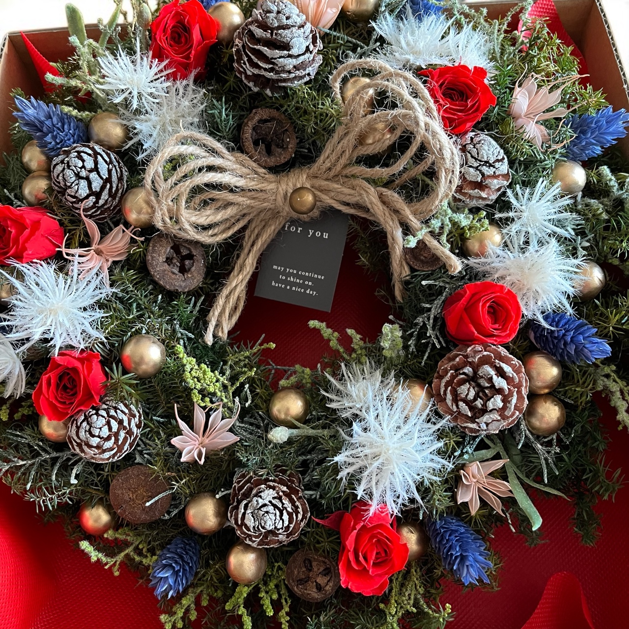 クリスマスリース(RED &BLUE) - 画像 (6)