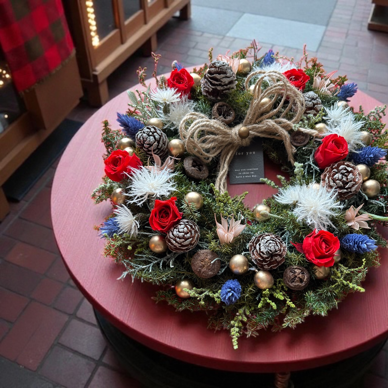 クリスマスリース(RED &BLUE) - 画像 (4)