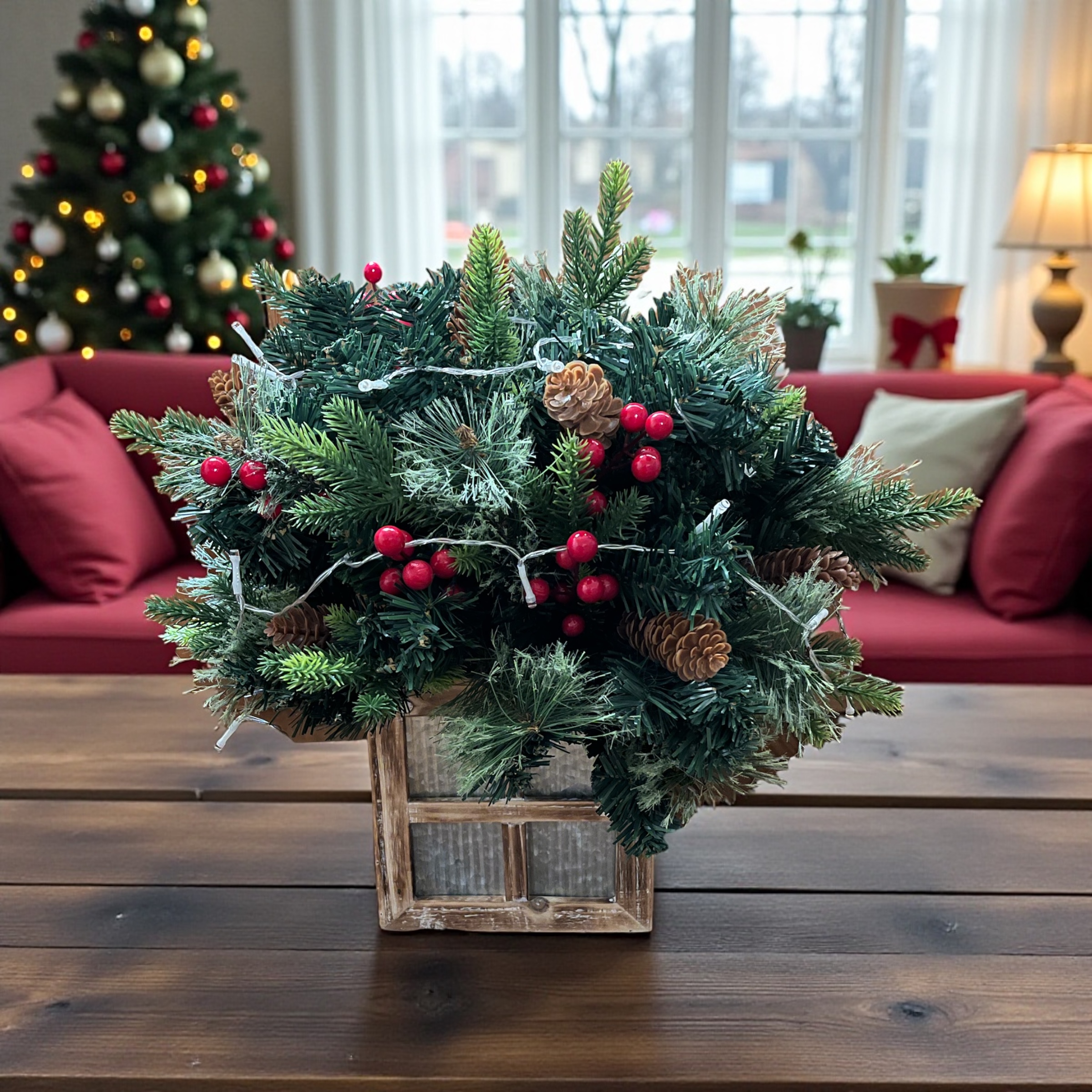 ロッジのクリスマスツリー - 画像 (8)